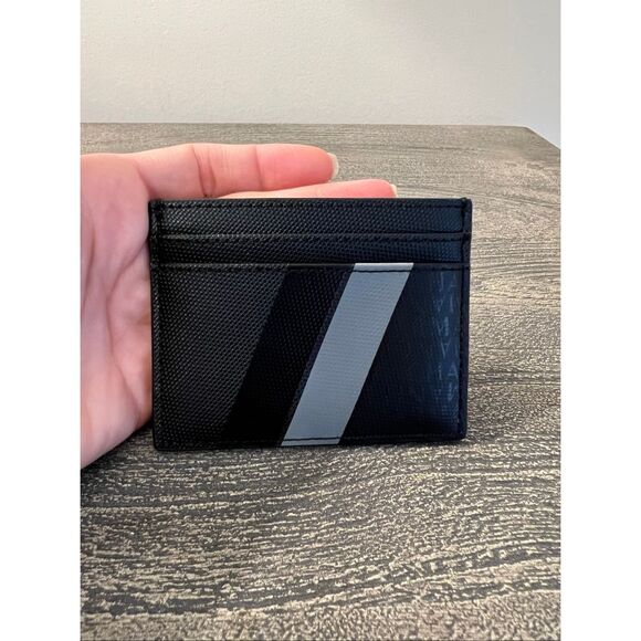 Armani Exchange Card Holder with Monogram and Stripes - Picture 5 of 11